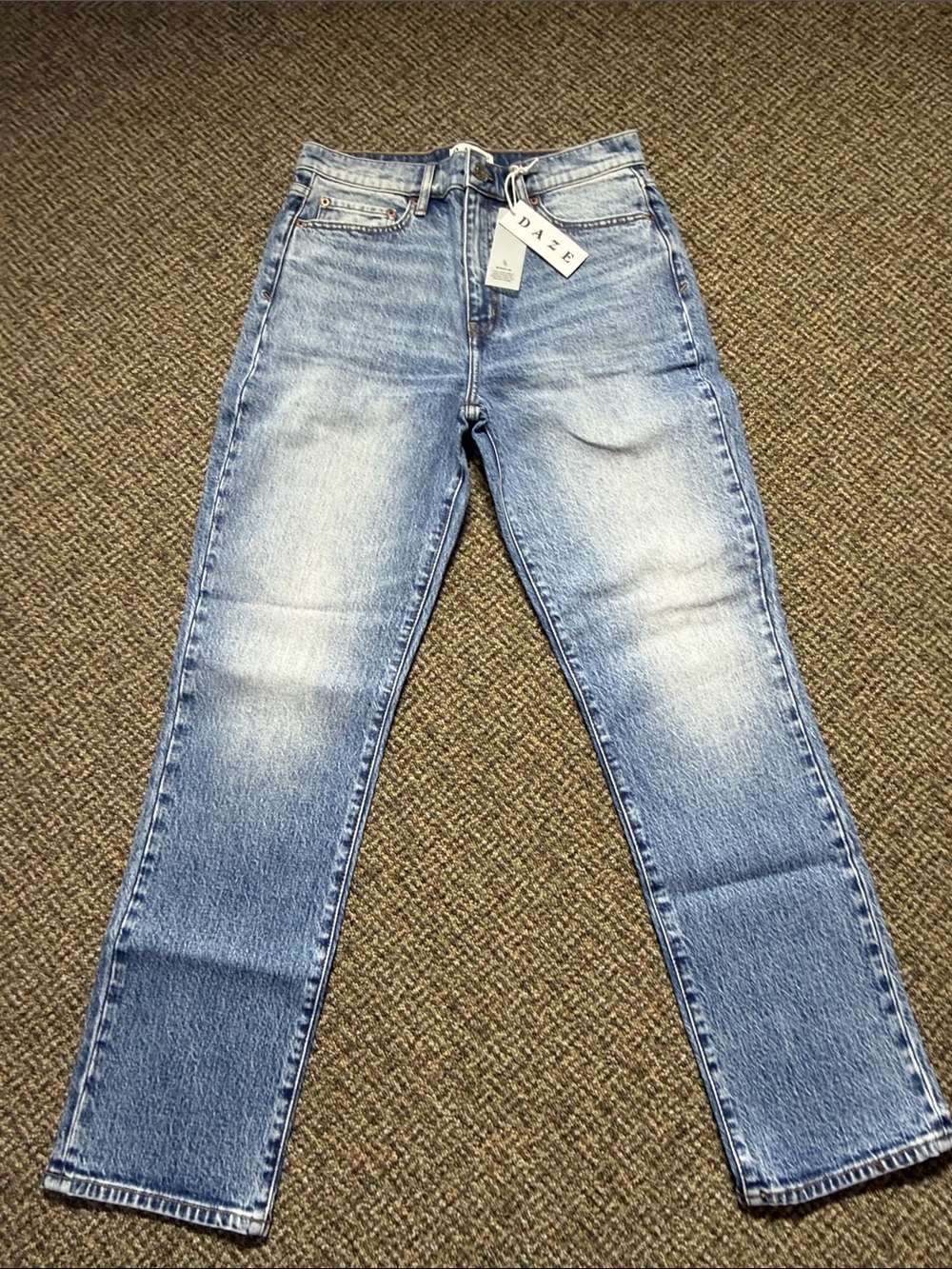 Daze Denim Jeans Smarty Pants Face To Face Womens Size 28 Blue, NWT